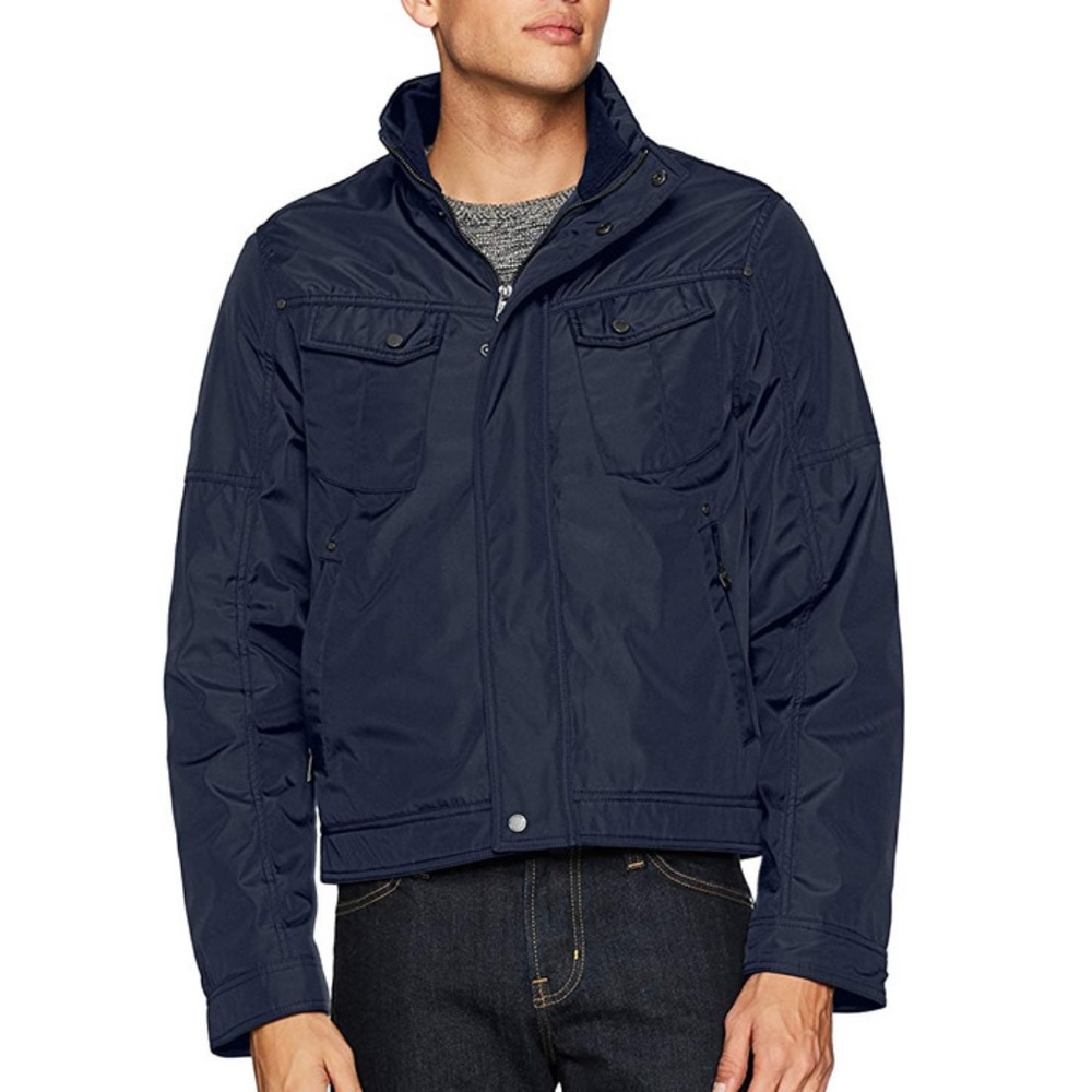 William Rast Men's Micro Tech Bomber Jacket